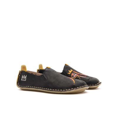 Vivobarefoot Kids' Ababa Basquiat School Shoes Black | Vivobarefoot ZEY621479